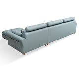 Flared Arm Sectional with Adjustable Headrest and Pocket Storage for Living Room Clearhalo 'furn' 'furn_sectionals' 'Furniture' 'Living Room Furniture' 'Sectionals' 1200x1200_7ced2bfd-33aa-4e4c-90de-b84df78540c9