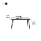 Metal Modern Rectangle Dining Table Sintered Stone Top Table with 4 Legs Clearhalo 'Dining Tables & Seating' 'Dining Tables' 'dining_table' 'furn' 'furn_dining_table' 'Furniture' 'Kitchen & Dining Furniture' 1200x1200_7ced716e-19d0-4ec0-86b8-68e06933bd55