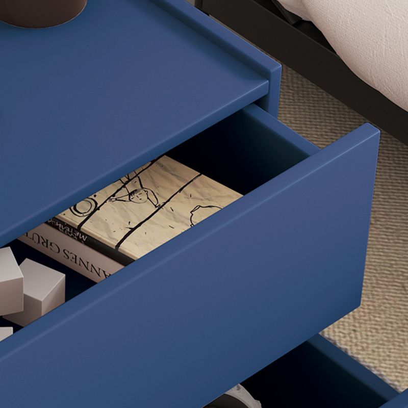 Table de nuit en bois armoire au chevet contemporain avec tiroirs