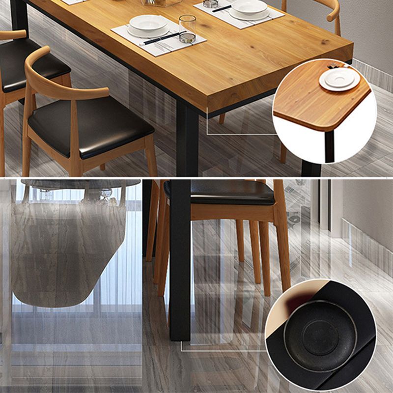 Lichte houten afwerking industriële eetgelegenheid set 1/2/5 pc's dennenhout dinette set