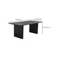 Black Wood Dining Table Set with Chairs 1/2/5 Pieces Modern Dinette Set