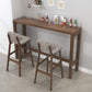 Modern Dining Room Rectangle Trestle Solid Wood Bar Dining Table Clearhalo 'Bar Furniture' 'Bar Tables' 'bar_tables' 'furn' 'furn_bar_tables' 'Furniture' 'Kitchen & Dining Furniture' 1200x1200_7cf20696-6149-48d8-85a6-182747b57ac4