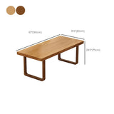 Set da pranzo moderno 1/5/7 PC tavolo da pranzo in legno massiccio e sedie in marrone