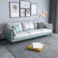 Scandinavian 3-seater Sofa Pillow Back Couch with Black Legs for Living Room Clearhalo 'Furniture' 'furniture_sofas' 'kitchen' 'kitchen_sofas' 'Living Room Furniture' 'Sofa' 'sofas' 1200x1200_7cf70f6c-f526-454a-978a-29540f270a6f
