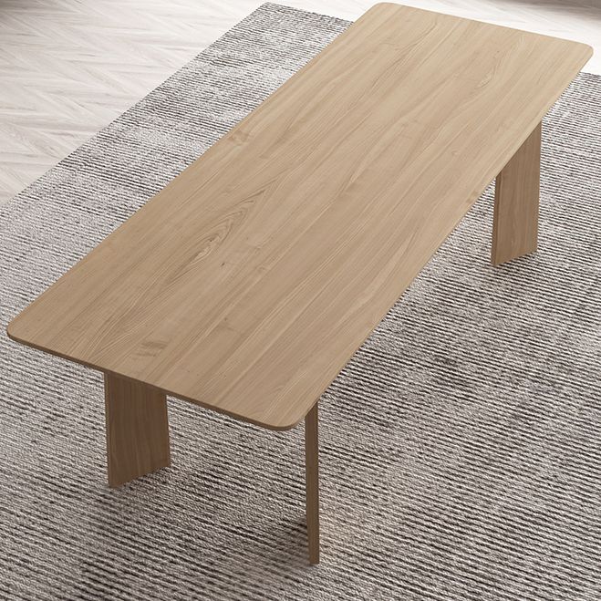 Simple Kitchen Standard Dining Table Solid Wood Khaki Dining Table with 4 Legs Base Clearhalo ' dining_table' 'Dining Tables & Seating' 'Dining Tables' 'furn' 'furn_dining_table' 'Furniture' 'furniture_dining_table' 'Kitchen & Dining Furniture' 'kitchen&dining_furn' 'kitchen' 'kitchen_dining_table' 1200x1200_7cf71185-93d8-47f0-985d-7d36bcb86062