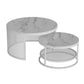 Contemporary Coffee Table White Round Slate Coffee Cocktail Table Clearhalo 'Coffee & Accent Tables' 'Coffee Tables' 'coffee_tables' 'furn' 'furn_coffee_tables' 'Furniture' 'Living Room Furniture' 1200x1200_7cf86aa3-4dfe-4b5b-b83c-8f89823bd8c3
