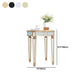 Round Glass Top Side End Table Modernistic Solid Wood 4 Legs End Table Clearhalo 'Coffee & Accent Tables' 'End & Side Tables' 'end_side_tables' 'furn' 'furn_end_side_tables' 'Furniture' 'Living Room Furniture' 1200x1200_7cf8ea91-a5e5-496a-9df2-48d61770719f