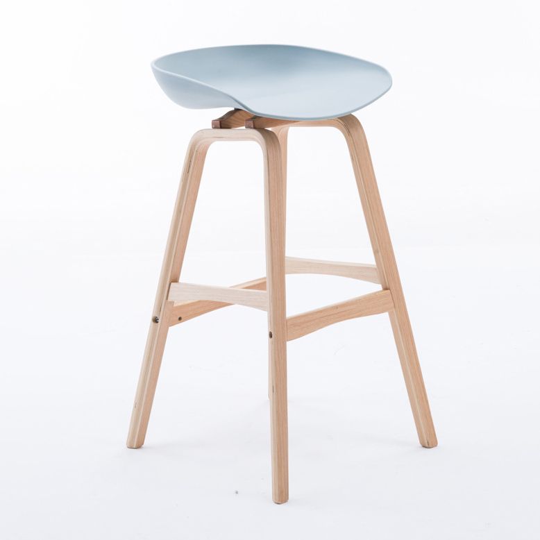Scandinavian Footrest Milk Tea Shop Stool Matte Finish Plastic Barstool Clearhalo 'Bar Furniture' 'Bar Stools' 'bar_stools' 'furn' 'furn_bar_stools' 'Furniture' 'furniture_bar_stools' 'Kitchen & Dining Furniture' 1200x1200_7cfb1501-c3e7-4b4f-8291-e748c295783c