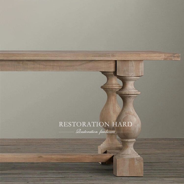 Farmhouse Style Fixed Solid Wood Dining Room Table with 4 Solid Wood Legs Kitchen Dining Set Clearhalo 'Dining Room Sets' 'Dining Tables & Seating' 'dining_room_set' 'furn' 'furn_dining_room_set' 'Furniture' 'furniture_dining_room_set' 'Kitchen & Dining Furniture' 'kitchen&dining_furn' 'kitchen' 1200x1200_7cfb2d9a-52a3-4a50-9c99-3335c850dede