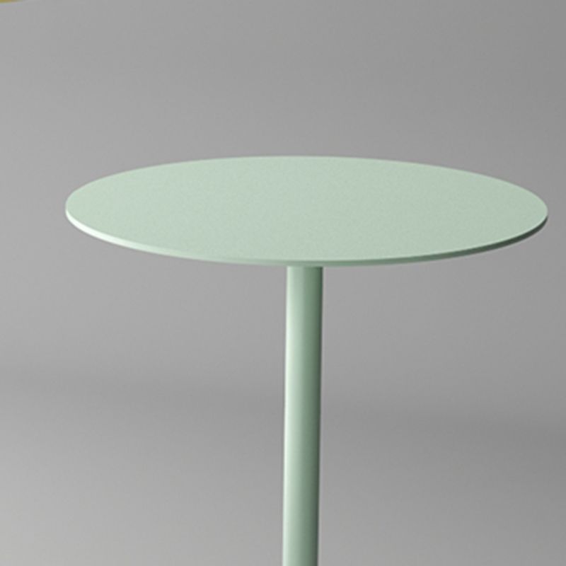 Mid-Century Metal Side End Table Pedestal Corner Table for Living Room