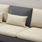 106.3" W Square Arm Sofa & Chaise, Faux Leather Sectional Sofa Clearhalo 'furn' 'furn_sectionals' 'Furniture' 'Living Room Furniture' 'Sectionals' 1200x1200_7cfcf2a8-8d03-4c98-af97-98117c808d2b