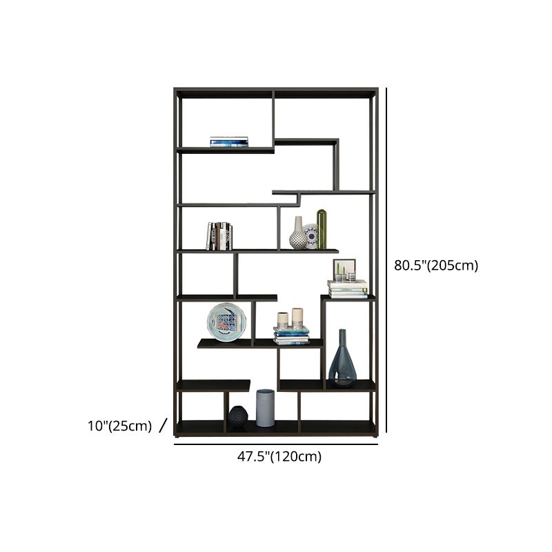 9.84"W Bookshelf Black Open Back Modern Style Bookcase for Home Office Clearhalo 'Bookcases' 'furn' 'furn_bookcases' 'Furniture' 'furniture_bookcases' 'Office Furniture' 1200x1200_7cff8020-ce6e-49c1-b9fb-2d223ca138ac