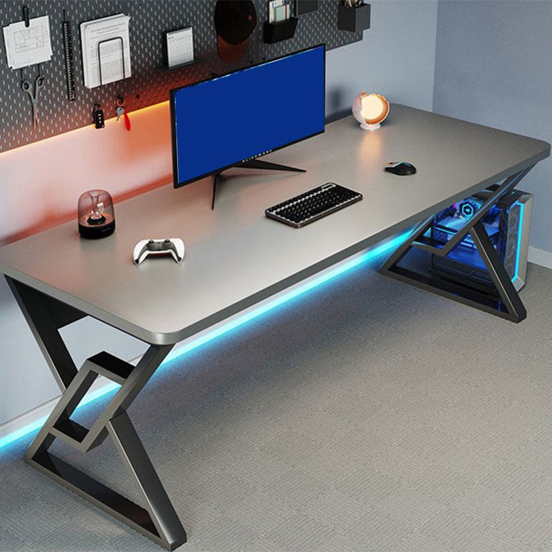 23.62 "W Moderne Office Desk Antique Finish Computer Desk met metalen benen