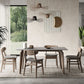 Moderne eetset 1/3/4/5/6 stuks houten eettafel met armloze stoel