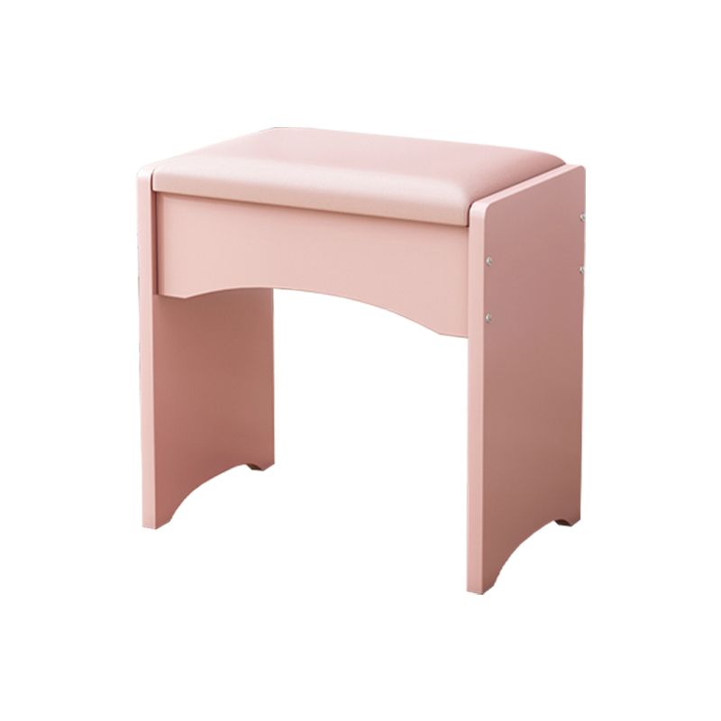 Rectángulo otomano moderno de mediados de siglo de cuero de cuero puro en color otomano resistente al agua