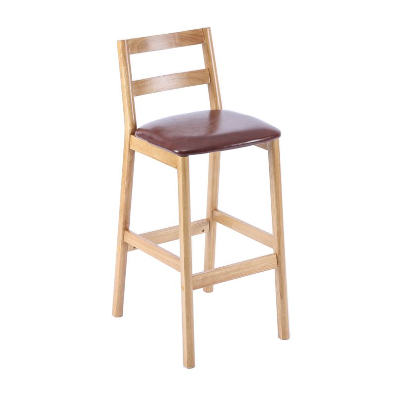 Modern Armless Backrest Counter Stool Wood Cafe Bar Stool with Cushion Clearhalo 'Bar Furniture' 'Bar Stools' 'bar_stools' 'furn' 'furn_bar_stools' 'furniture_bar_stools' 'Kitchen & Dining Furniture' 'kitchen&dining_furn' 'kitchen' 'kitchen_furn' Furniture' 1200x1200_7d00c569-5e60-4058-b941-f1c1124eed20