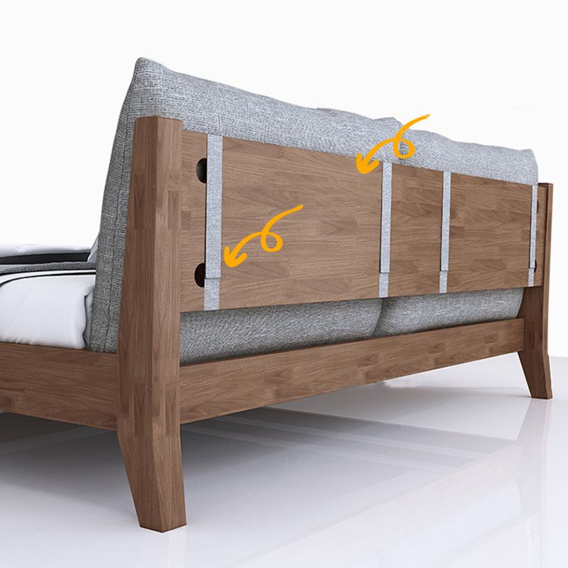 Contemporary Wood Panel Standard Bed with Rectangular Headboard Clearhalo 'Bedroom Furniture' 'Beds' 'furn' 'furn_beds' 'Furniture' 1200x1200_7d0256d9-7980-4a06-93bc-fbbdc8907b06