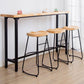 Solid Wood Bar Table Set Full Natural and Black 1/2/4 Pieces Pub Dining Set Clearhalo 'Bar Furniture' 'furn' 'furn_home_bar_bar_sets' 'Furniture' 'Home Bars & Bar Sets' 'home_bar_bar_sets' 'Kitchen & Dining Furniture' 1200x1200_7d029fa2-e3df-496e-8b86-86cf0c7c1d0c