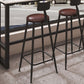 Black Contemporary Counter Height Stools Low Back Bar Stools Clearhalo 'Bar Furniture' 'Bar Stools' 'bar_stools' 'furn' 'furn_bar_stools' 'Furniture' 'Kitchen & Dining Furniture' 1200x1200_7d02b3c9-5be2-47a7-95fe-63cac31b7313