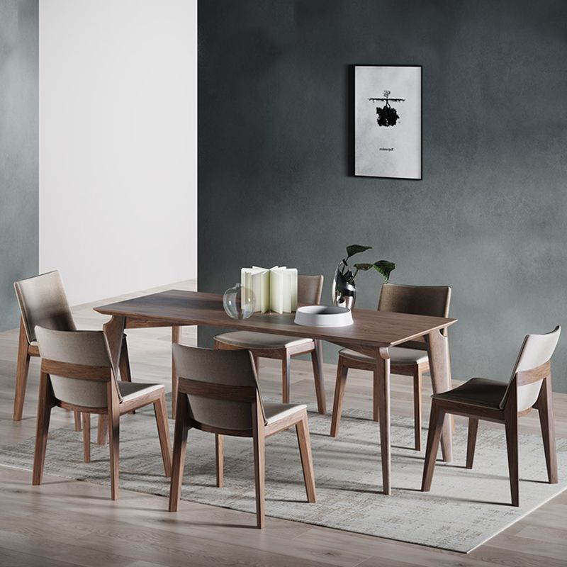 Rectangle Mid-Century Modern Dining Table Pine Wood Fixed Table with 4 Legs Clearhalo ' dining_table' 'Dining Tables & Seating' 'Dining Tables' 'furn' 'furn_dining_table' 'Furniture' 'furniture_dining_table' 'Kitchen & Dining Furniture' 'kitchen&dining_furn' 'kitchen' 'kitchen_dining_table' 1200x1200_7d0312a1-e142-4709-887a-fb84669d4210