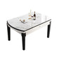 Modern Drop-Leaf Dining Table Sintered Stone Dinner Table for Dining Room