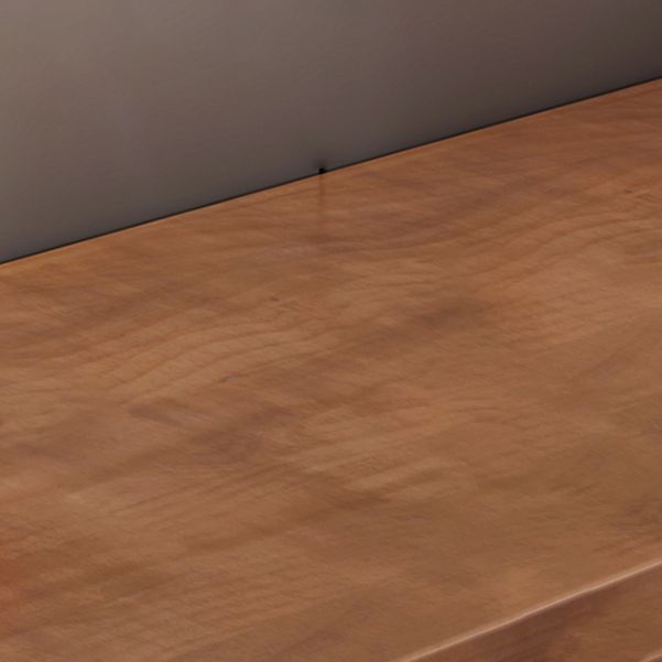 Bureau d'ordinateur en bois industriel bureau de bureau naturel rectangulaire