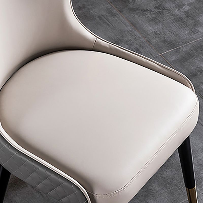 Contemporary Style PU Leather Dining Chairs Upholstered Wingback Chair for Kitchen Clearhalo ' kitchen&dining_furn' 'Dining Chairs' 'Dining Tables & Seating' 'dining_chair' 'furn' 'furn_dining_chair' 'Furniture' 'furniture_dining_chair' 'Kitchen & Dining Furniture' 'kitchen' 1200x1200_7d05e1f7-d1ec-446f-b897-15c8763059ef