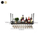 Metal Hanging Kitchen Wine Holder with Glass Holder & Storage Shelf Clearhalo 'furn' 'furn_wine_racks' 'Furniture' 'Kitchen & Dining Furniture' 'Wine Racks' 'wine_racks' 1200x1200_7d068600-5e82-4fdc-a629-91743f213b58