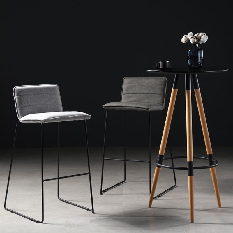 Sedile quadrata in stile moderno sgabello da bar in pelle da bar con gambe metalliche per casa