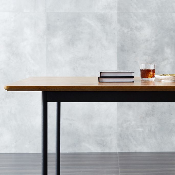 Traditional Luxury Style Dining Table Brown Rectangle Solid Wood Table with 4 Legs Clearhalo ' dining_table' 'Dining Tables & Seating' 'Dining Tables' 'furn' 'furn_dining_table' 'Furniture' 'furniture_dining_table' 'Kitchen & Dining Furniture' 'kitchen&dining_furn' 'kitchen' 'kitchen_dining_table' 1200x1200_7d093862-ef28-48d5-96d0-e5c423938c63