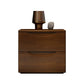 Contemporary Bed Nightstand Solid Wood Bedside Cabinet with Drawers