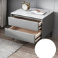 Stone Bed Nightstand Contemporary Bedside Cabinet with Drawers