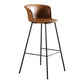 Modern Style Low Back Bar-stool PU Leather Bar Stool with Metal Legs Clearhalo 'Bar Furniture' 'Bar Stools' 'bar_stools' 'Furniture' 'furniture_bar_stools' 'Kitchen & Dining Furniture' 1200x1200_7d0cb590-f212-403e-95ce-c03db986ebb6