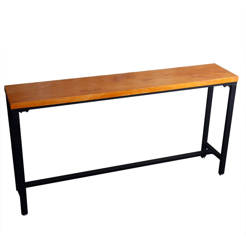 Industrial Style Bar Table Rectangle Solid Wood Pub Bar Table in Brown Clearhalo 'Bar Furniture' 'Bar Tables' 'bar_tables' 'furn' 'furn_bar_tables' 'Furniture' 'Kitchen & Dining Furniture' 1200x1200_7d0e112b-9409-4fc1-bef7-98a3dffea23e