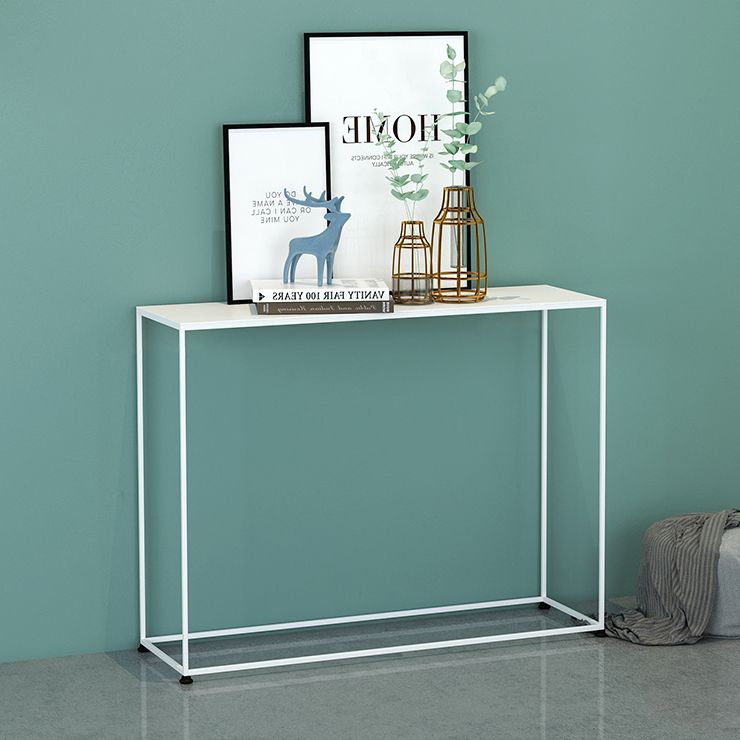 Contemporary Rectangle Console Accent Table Antique Finish Sofa Table