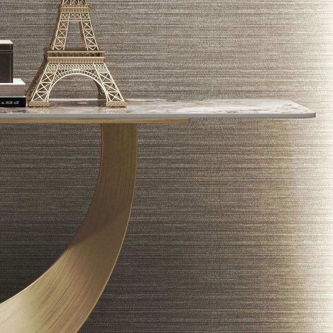 Glam Rectangle Console Accent Table Stone Console Sofa Table for Hall