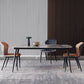 Industrial Style Home Sintered Stone Dining Table 4 Legs Carbon Steel Base Rectangle Table Clearhalo ' dining_table' 'Dining Tables & Seating' 'Dining Tables' 'furn' 'furn_dining_table' 'Furniture' 'furniture_dining_table' 'Kitchen & Dining Furniture' 'kitchen&dining_furn' 'kitchen' 'kitchen_dining_table' 1200x1200_7d165c14-6c2d-4ac1-9a7d-ba23db1737c1