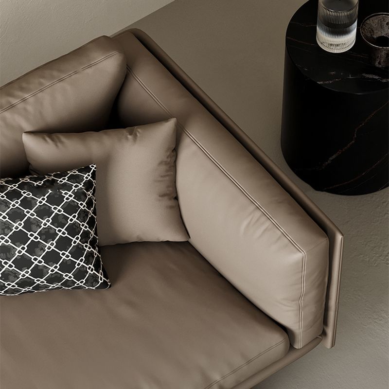 Mid Century Modern Sofa Gray Cushions Settee for Living Room Clearhalo 'furn' 'furn_sofas' 'Furniture' 'Living Room Furniture' 'Sofa' 'sofas' 1200x1200_7d1773cd-56d5-4024-833e-234f8e8454e2