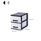 Archivo de plástico Archivo vertical de cajones modernos Archivo para la oficina en casa