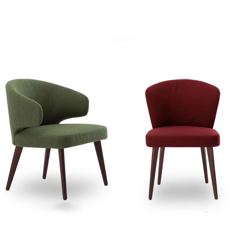 Contemporary Dining Room Solid Wood Dining Chair Wingback Arm Chair in Black Clearhalo 'Dining Chairs' 'Dining Tables & Seating' 'dining_chair' 'furn' 'furn_dining_chair' 'Furniture' 'furniture_dining_chair' 'Kitchen & Dining Furniture' 1200x1200_7d17e116-aa93-4e8d-beff-83703dda00a3