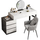 Modern Wooden Vanity Desk in White Modern with Drawers Dressing Table