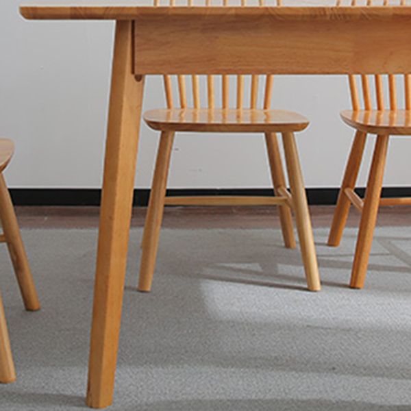 Modern Style Dining Table Rectangle Solid Wood Drop-Leaf Table with 4 Legs Clearhalo ' dining_table' 'Dining Tables & Seating' 'Dining Tables' 'furn' 'furn_dining_table' 'Furniture' 'furniture_dining_table' 'Kitchen & Dining Furniture' 'kitchen&dining_furn' 'kitchen' 'kitchen_dining_table' 1200x1200_7d19bf45-c31b-476b-b945-2e977159cd73