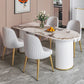 Metal Contemporary Free Form Table Sintered Stone Table with 3 Legs Clearhalo ' dining_table' 'Dining Tables & Seating' 'Dining Tables' 'furn' 'furn_dining_table' 'Furniture' 'furniture_dining_table' 'Kitchen & Dining Furniture' 'kitchen&dining_furn' 'kitchen' 'kitchen_dining_table' 1200x1200_7d19d248-6f5a-474b-8c0f-a86cf9e57716