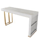 Table de bar rectangulaire de style Glam, ensemble de 1/2/3 pièces en pierre pour usage domestique