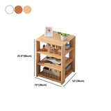 Gabinete de noche de 12 "de madera de madera moderna de 12" de ancho con estante