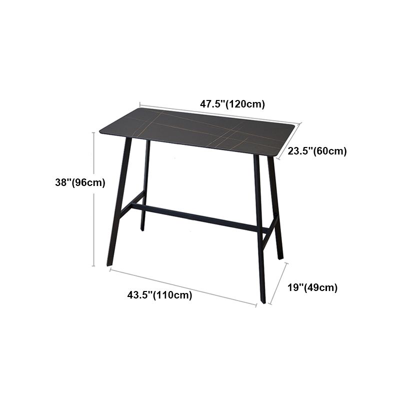 Contemporary Rectangle Table Dining Bar Counter Table for Kitchen Clearhalo 'Bar Furniture' 'Bar Tables' 'bar_tables' 'furn' 'furn_bar_tables' 'Furniture' 'furniture_bar_tables' 'Kitchen & Dining Furniture' 1200x1200_7d1ce398-dc2d-4d56-9fff-b6ef2ba3af6d