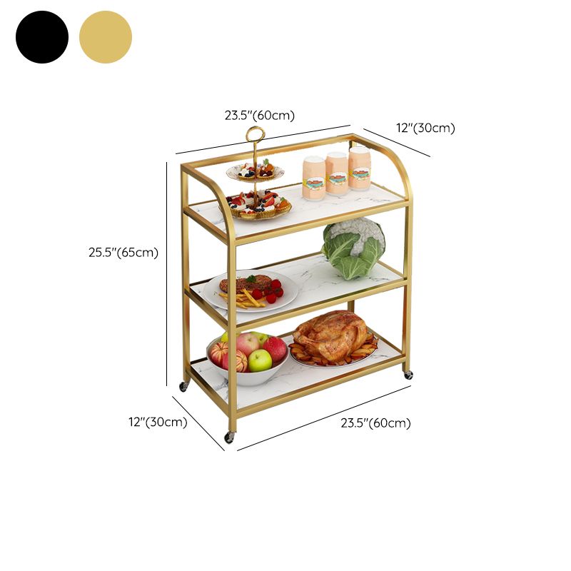 Rolling Contemporary Prep Table Metal Prep Table for Home Use Clearhalo 'furn' 'furn_kitchen_islands_carts' 'Furniture' 'Kitchen & Dining Furniture' 'Kitchen Islands & Carts' 'kitchen_islands_carts' 1200x1200_7d2387d6-9904-4ad4-b72e-25bd26639d2e