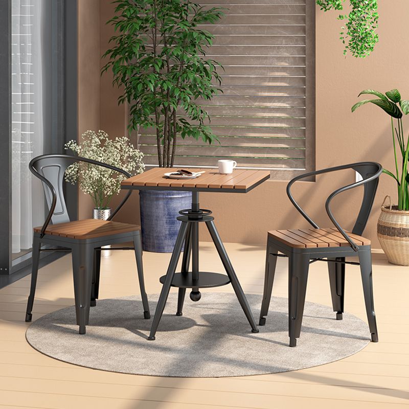 Industrial Dining Room Table Pedestal Table for Home Kitchen Dinner,21.7"L x 21.7"W Clearhalo ' dining_table' 'Dining Tables & Seating' 'Dining Tables' 'furn' 'furn_dining_table' 'Furniture' 'furniture_dining_table' 'Kitchen & Dining Furniture' 'kitchen&dining_furn' 'kitchen' 'kitchen_dining_table' 1200x1200_7d24c493-9a07-4815-8656-0e7c0a53c765