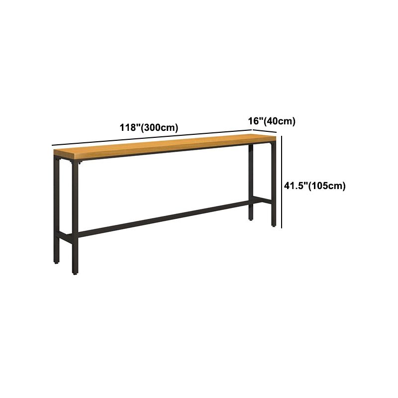 Industrial 1/6/11 Pieces Bar Table Set Rectangle Wood Counter Table with Stools for Cafe Clearhalo 'Bar Furniture' 'furn' 'furn_home_bar_bar_sets' 'Furniture' 'Home Bars & Bar Sets' 'home_bar_bar_sets' 'Kitchen & Dining Furniture' 1200x1200_7d25afdd-92e8-4ef2-84d3-bad8986abc23