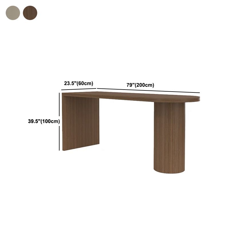 Tavolo da vino in legno massiccio di legno moderno soggiorno doppio piedistallo da bar tavolo